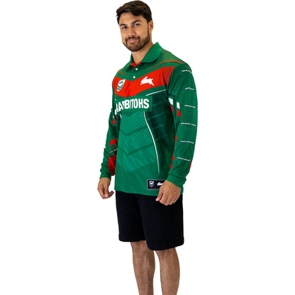 Rabbitohs Cyber Fishing Shirt  Mens - View 2