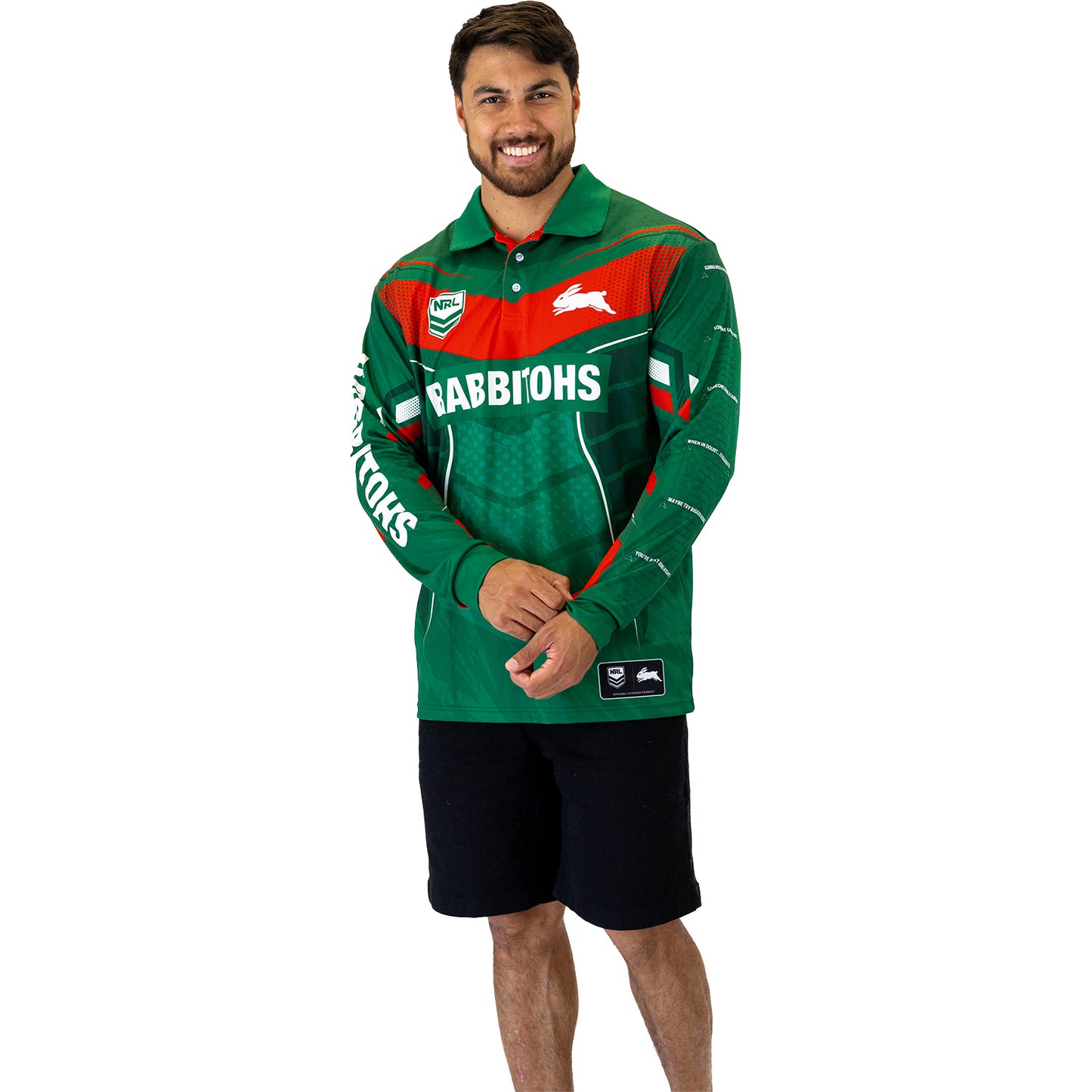 Rabbitohs Cyber Fishing Shirt  Mens