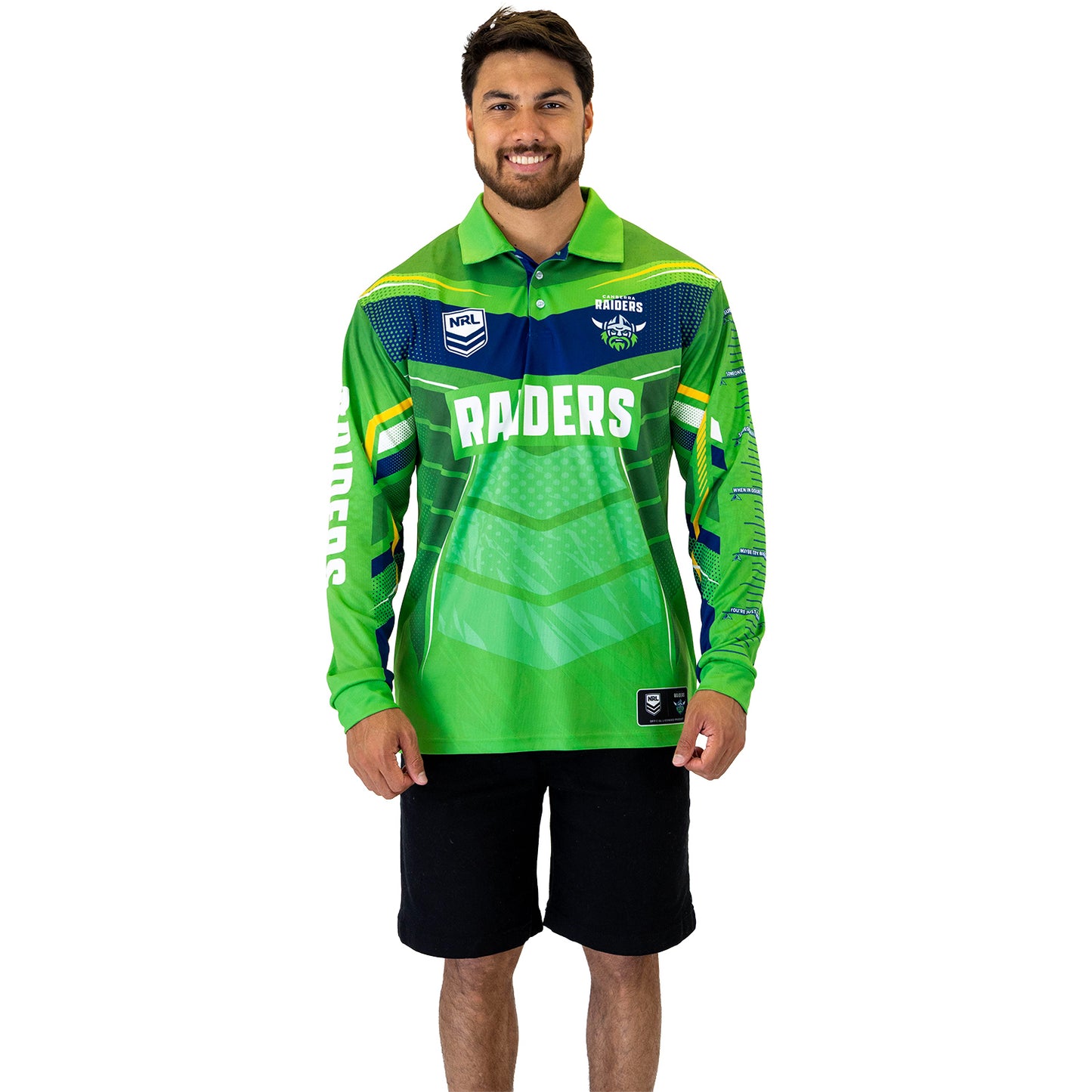 Raiders Cyber Fishing Shirt Mens