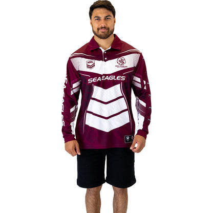 Sea Eagles Cyber Fishing Shirt Mens - View 1