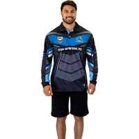 Sharks Cyber Fishing Shirt Mens
