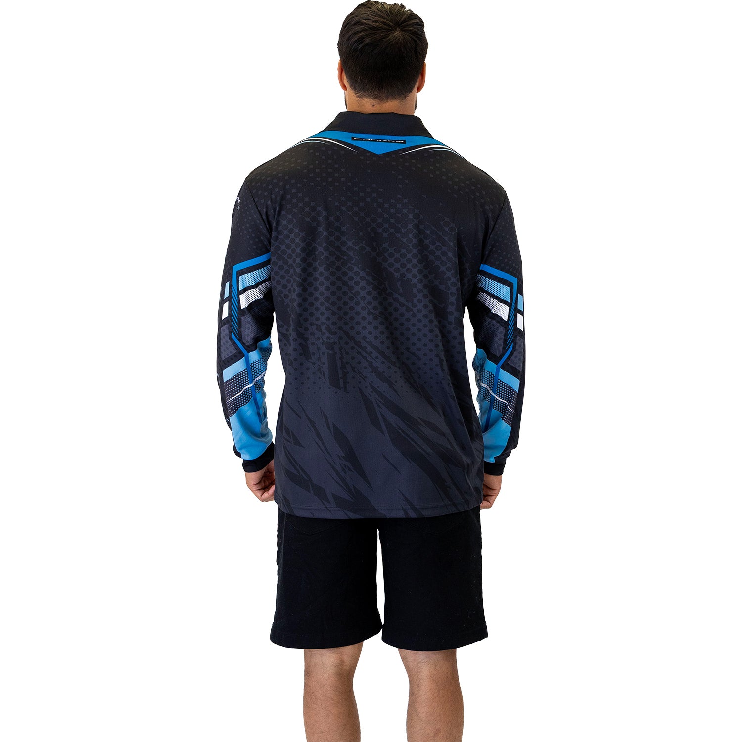 Sharks Cyber Fishing Shirt Mens - View 4