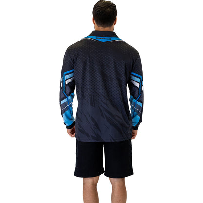 Sharks Cyber Fishing Shirt Mens - View 4