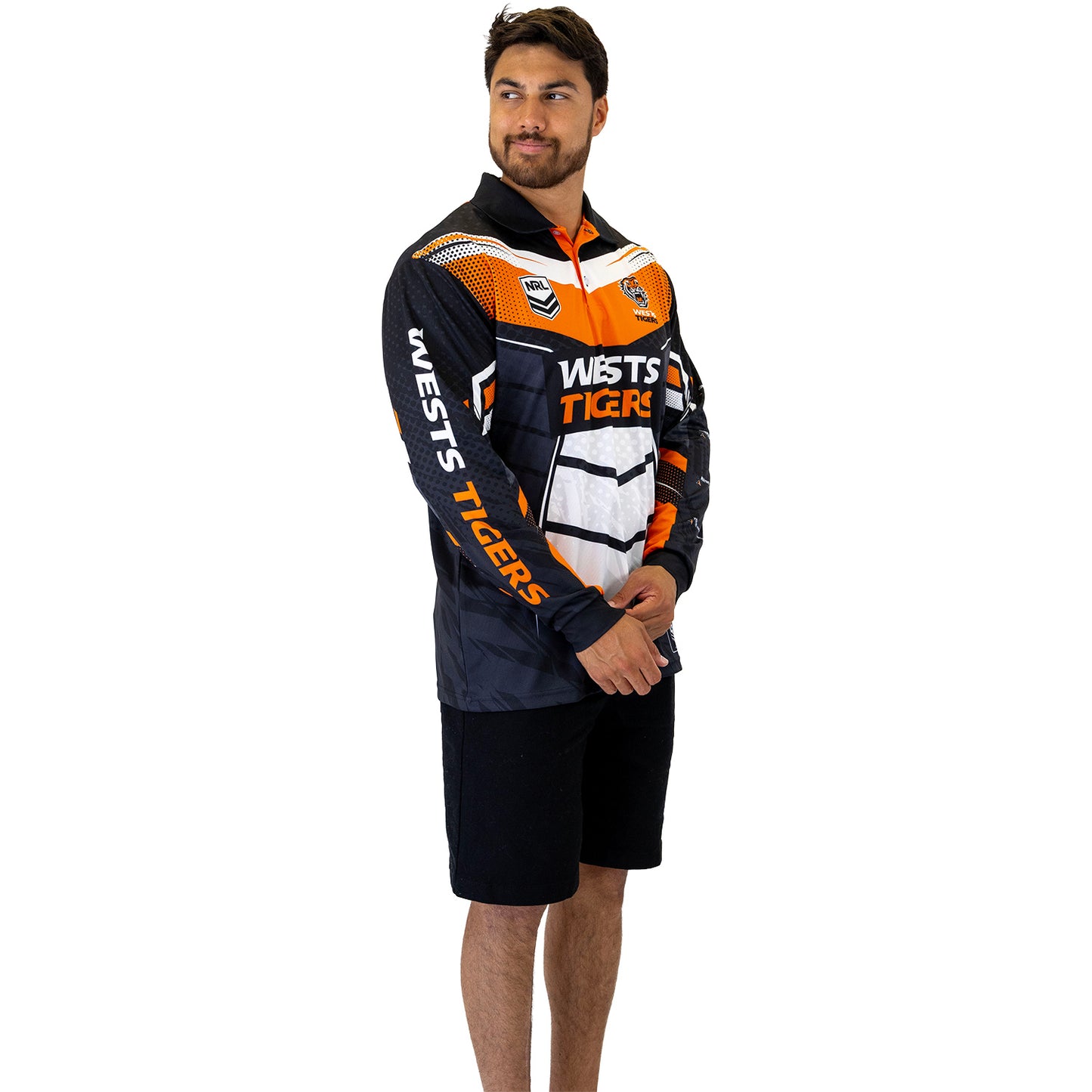 Wests Tigers Cyber Fishing Shirt Mens