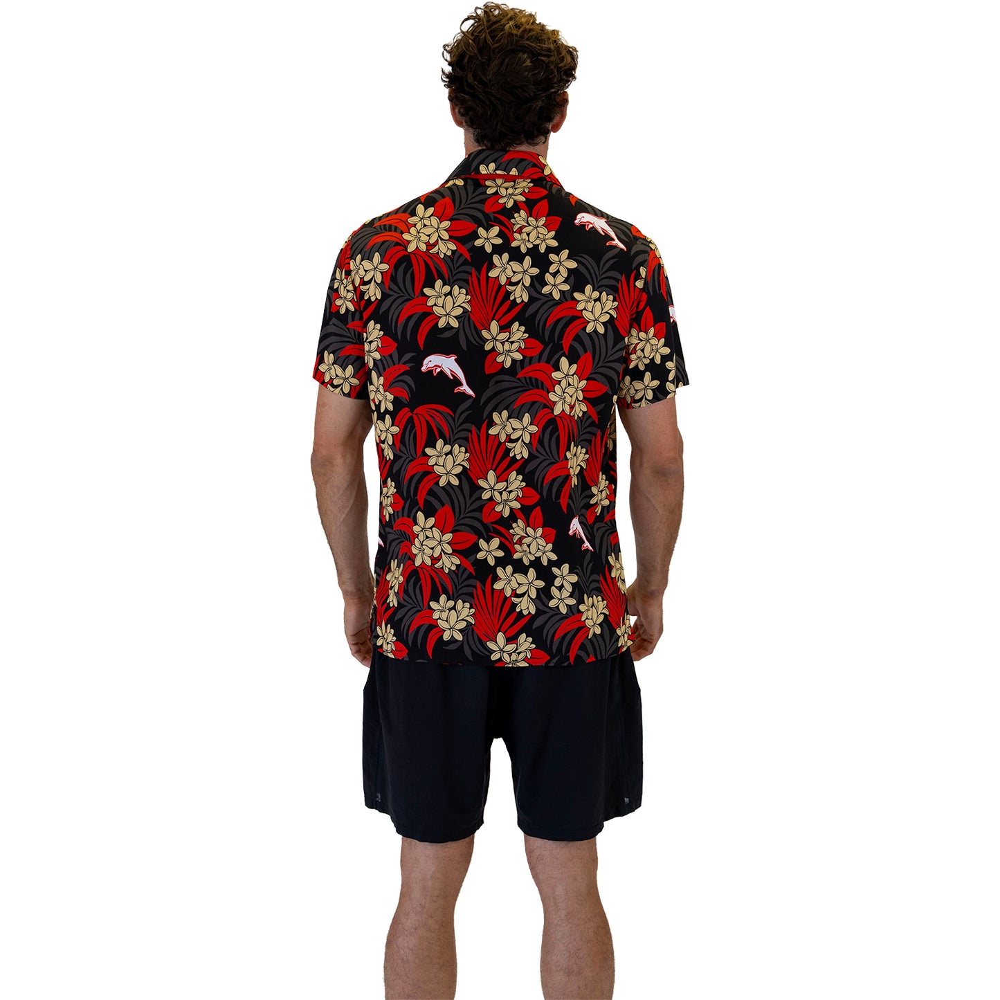 Dolphins Reef Hawaiian Shirt Mens