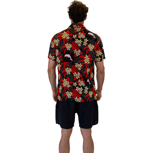 Dolphins Reef Hawaiian Shirt Mens - View 2