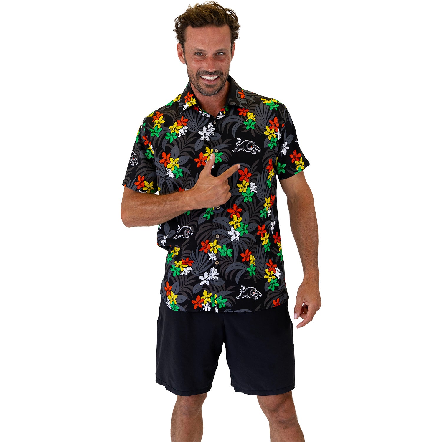 Panthers Reef Hawaiian Shirts Mens - View 1