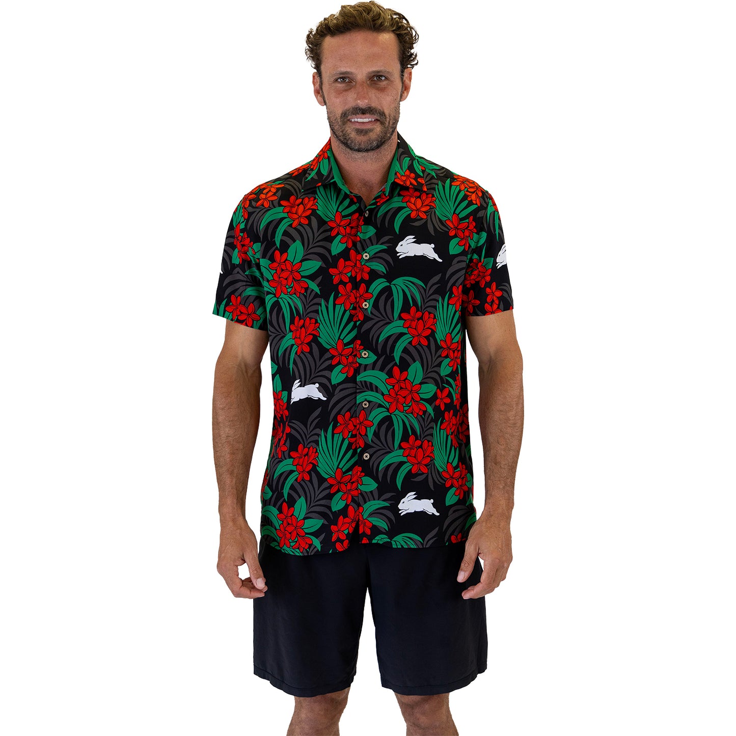 Rabbitohs Reef Hawaiian Shirts  Mens