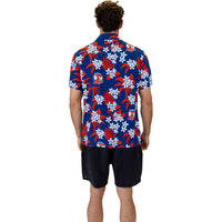 Roosters Reef Hawaiian Shirt Mens