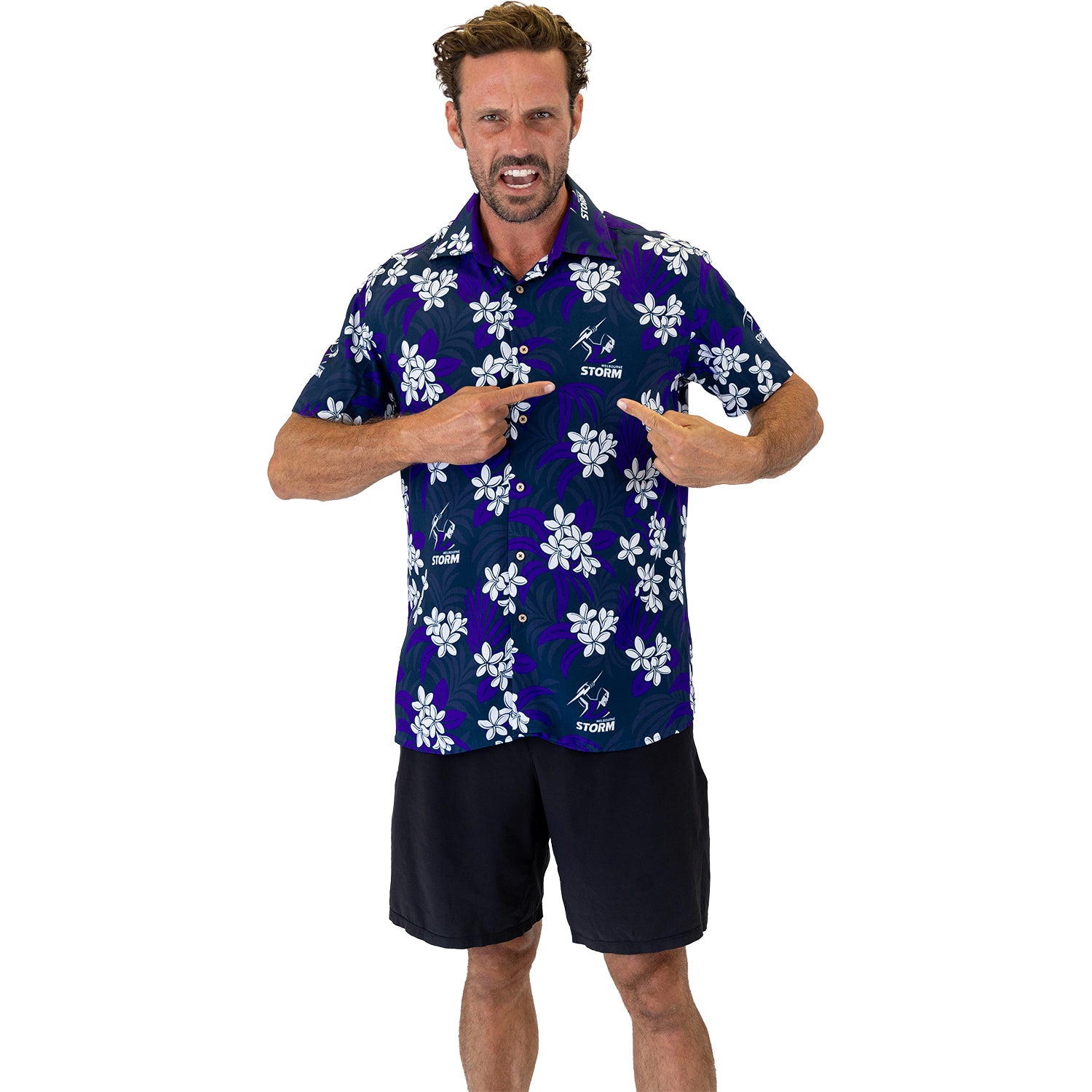 Storm Reef Hawaiian Shirt Mens - View 1