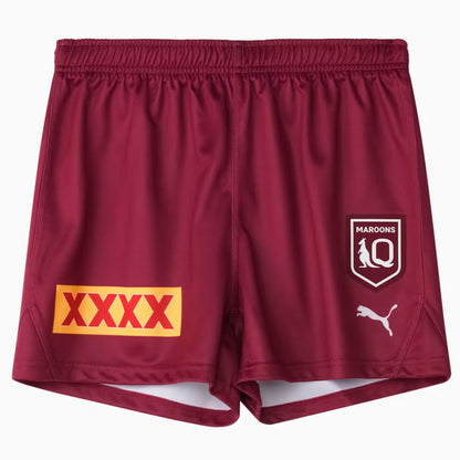 2025 QLD Maroons Mens Replica Home Shorts - View 1