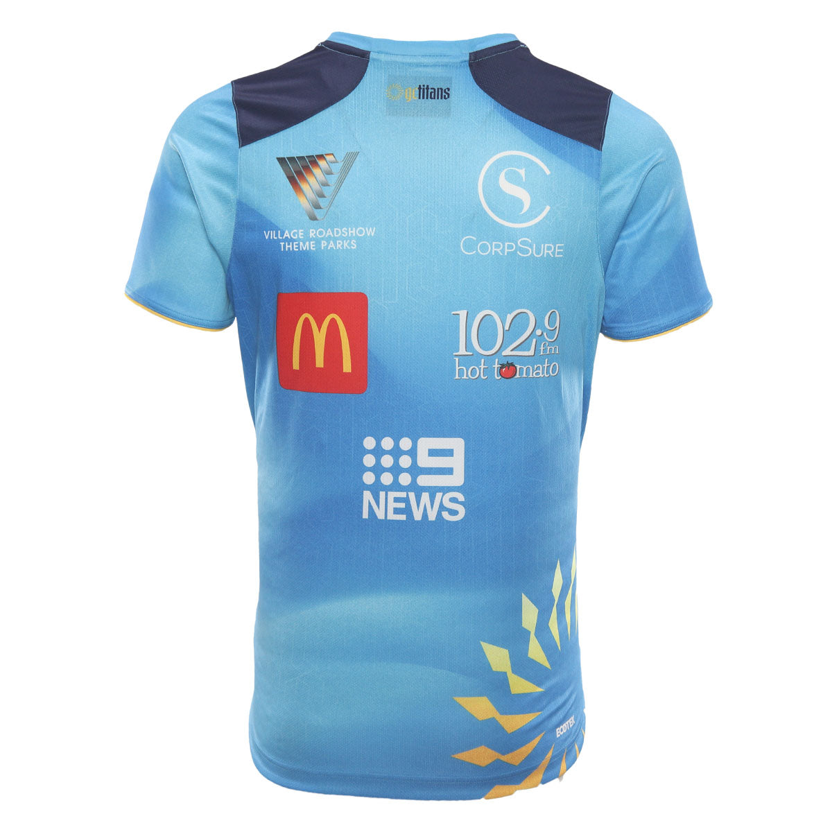 Gold Coast Titans Mens 2026 Training Tee Cyan - View 4