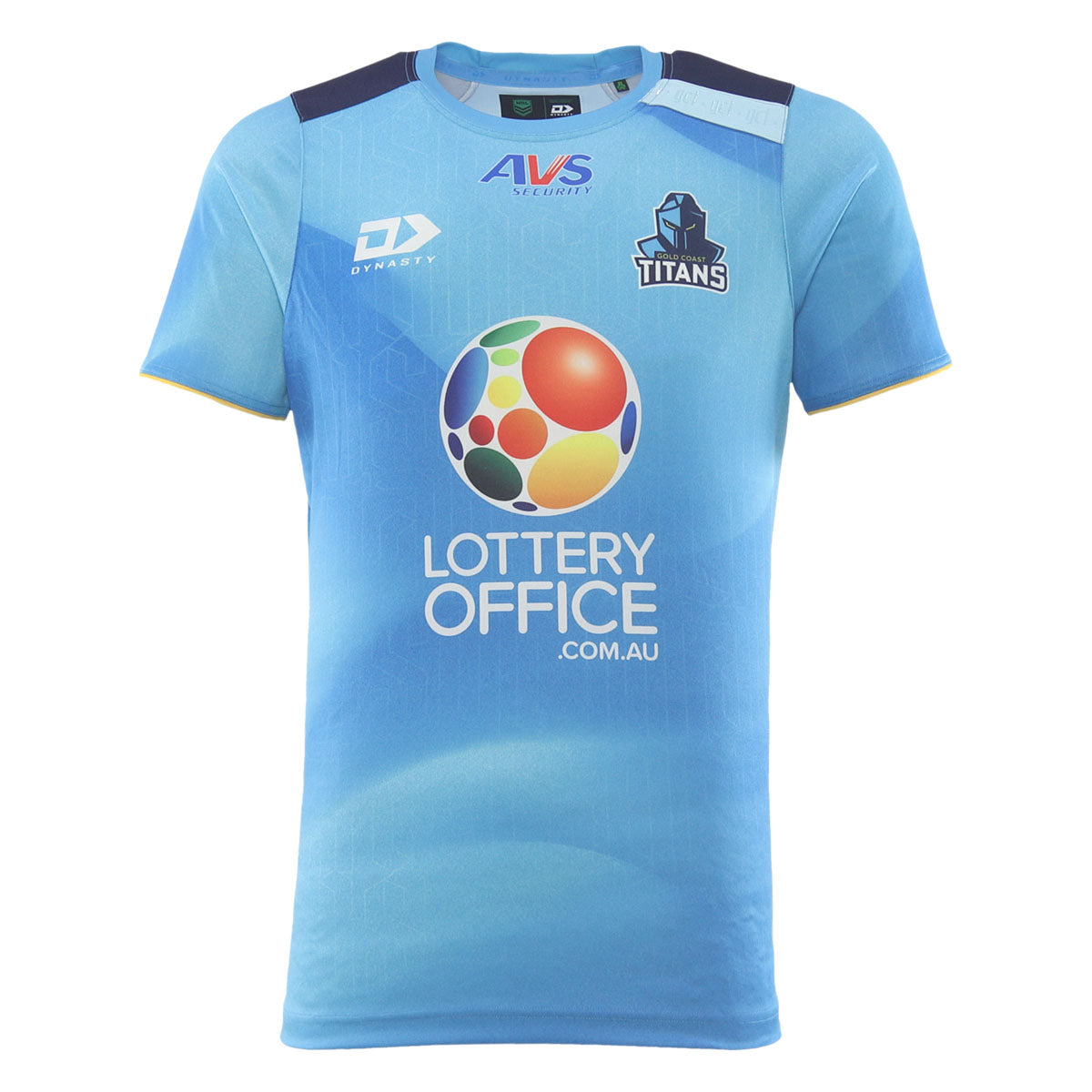 Gold Coast Titans Mens 2026 Training Tee Cyan - View 1