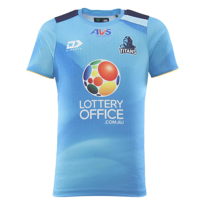 Gold Coast Titans Mens 2026 Training Tee Cyan - View 1