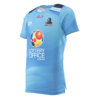 Gold Coast Titans Mens 2026 Training Tee Cyan - View 2