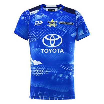 North Queensland Cowboys Mens 2026 Training Tee Blue - View 1