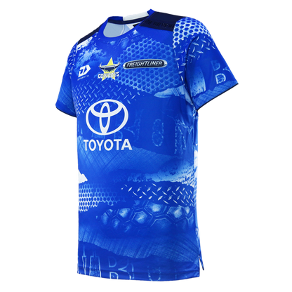 North Queensland Cowboys Mens 2026 Training Tee Blue - View 2