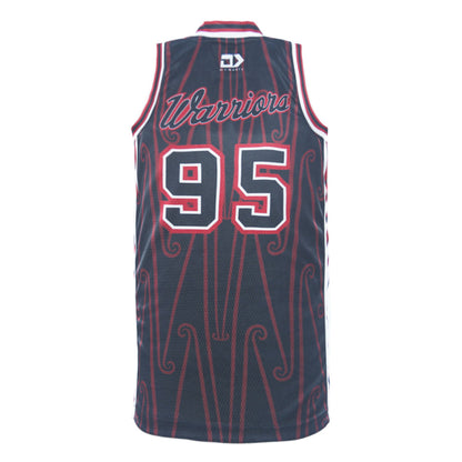 New Zealand Warriors Mens 2026 Indigenous Basketball Singlet - View 4