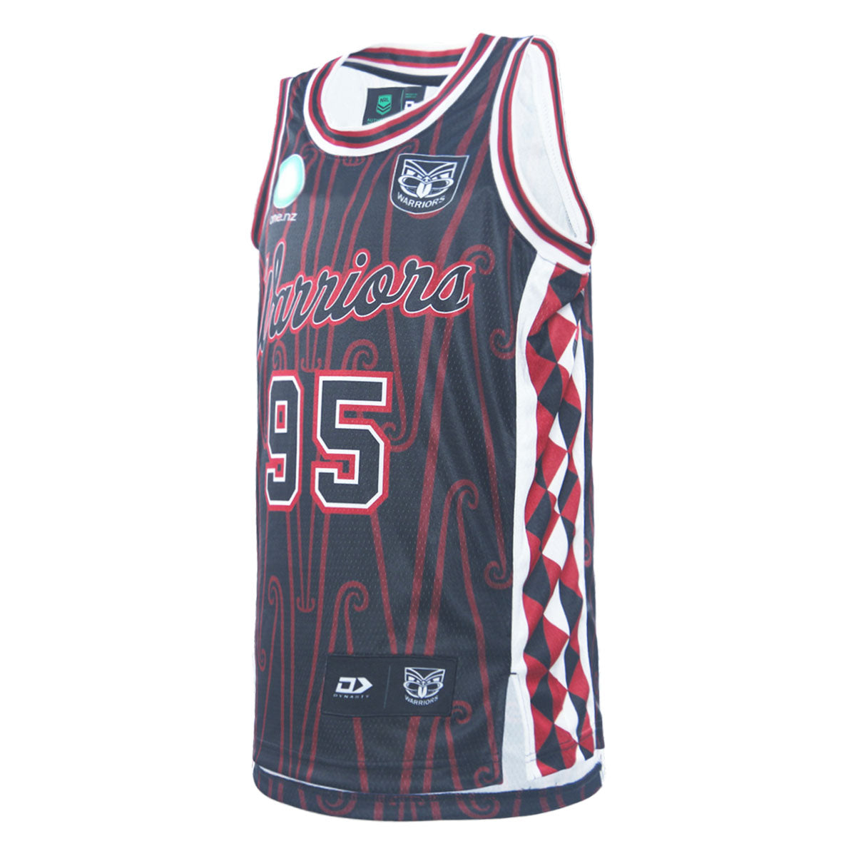New Zealand Warriors Mens 2026 Indigenous Basketball Singlet