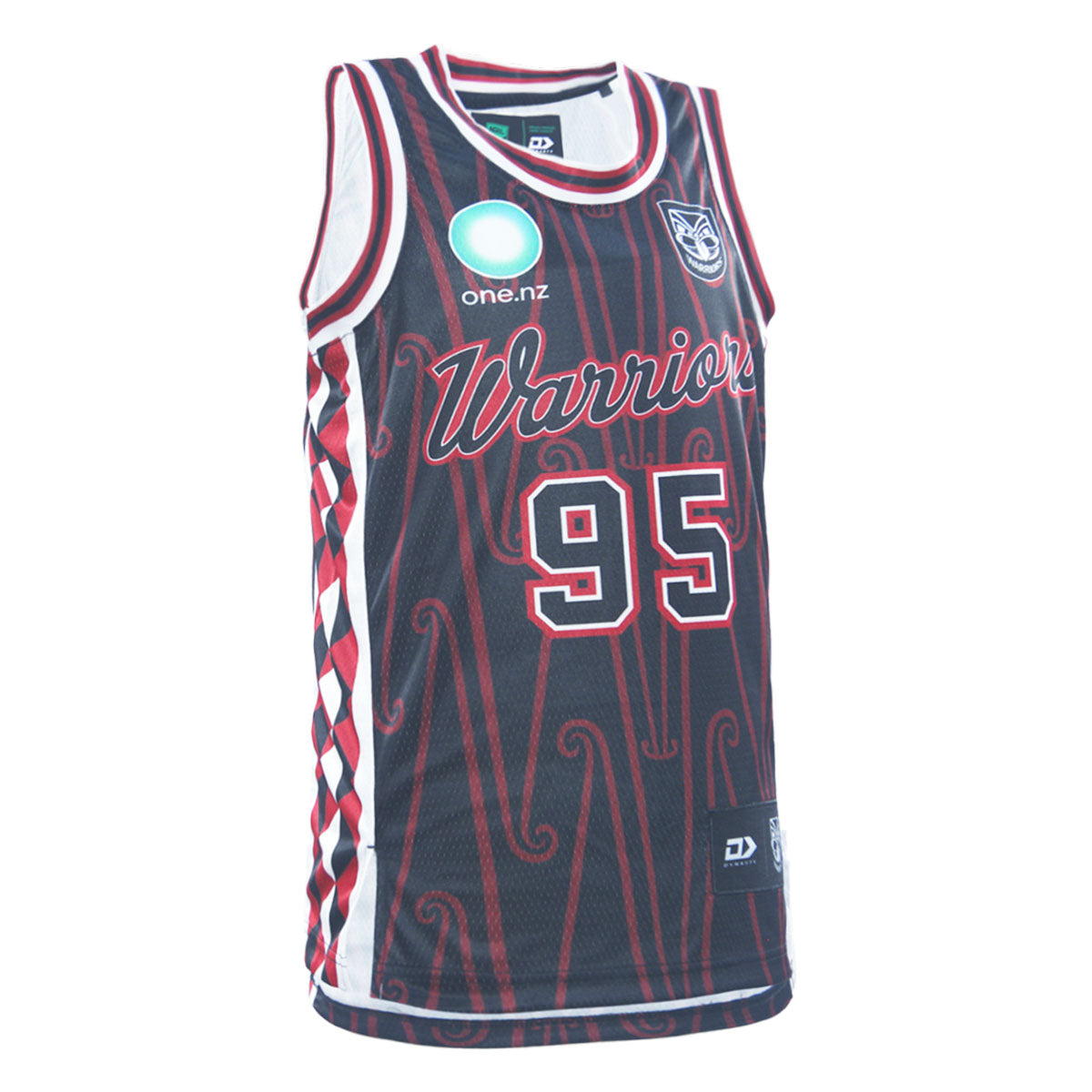 New Zealand Warriors Mens 2026 Indigenous Basketball Singlet - View 3