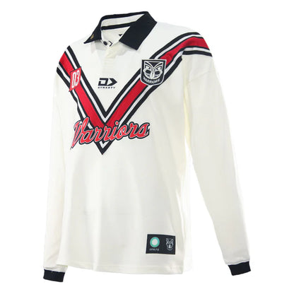 New Zealand Warriors Mens 2026 Fauxback Long Sleeve Polo - View 3