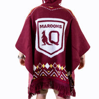 QLD Maroons Dakota Woven Poncho