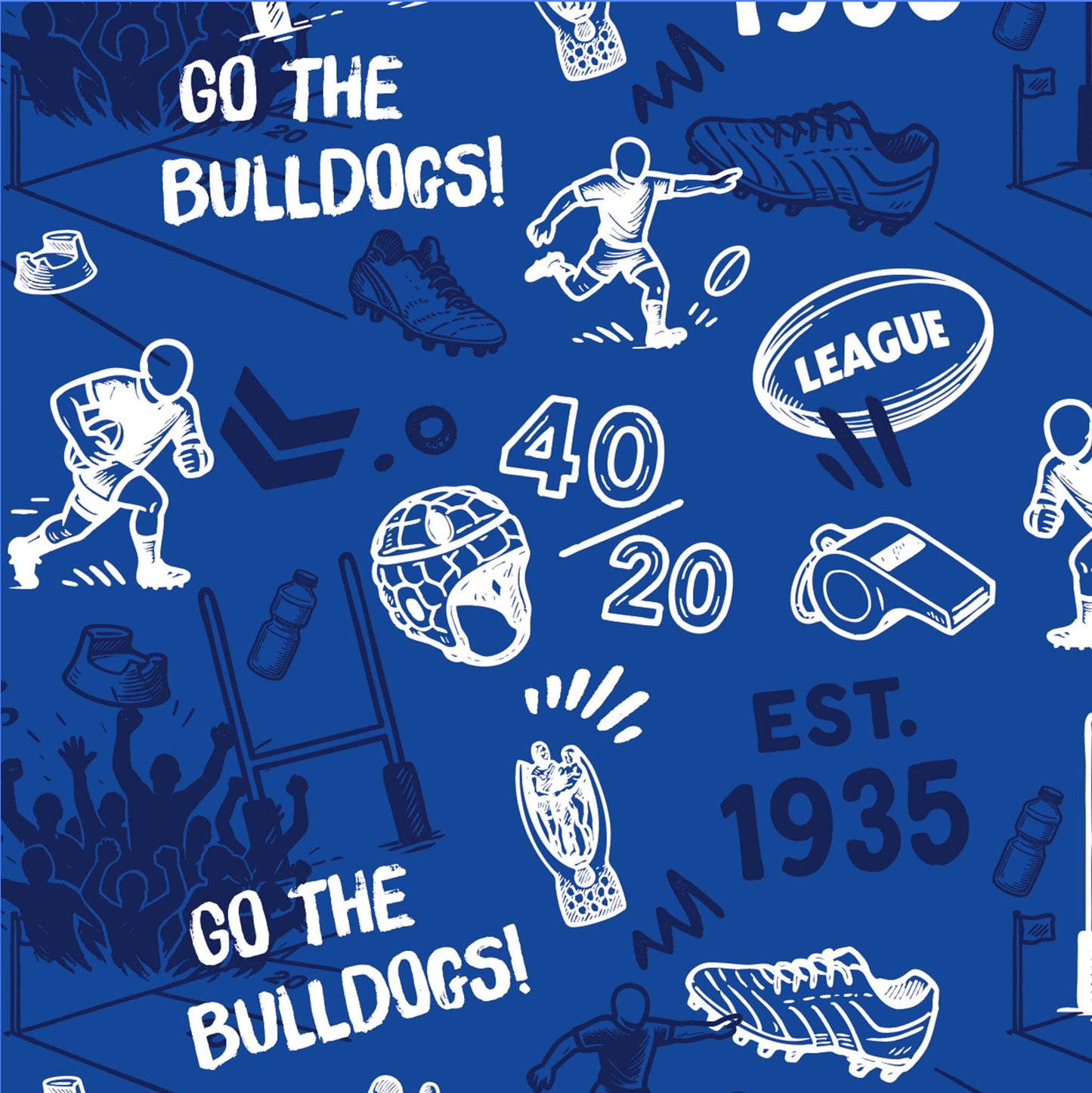 Canterbury-Bankstown Bulldogs Scrambler Golf Polo