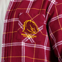 Brisbane Broncos Mustang Flannel Shirts