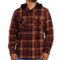 Brisbane Broncos Hooded Flannel Shirt