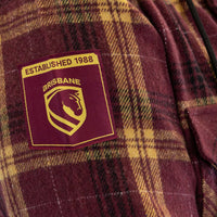 Brisbane Broncos Hooded Flannel Shirt