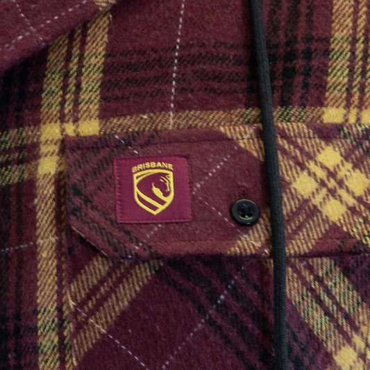 Brisbane Broncos Hooded Flannel Shirt - View 2