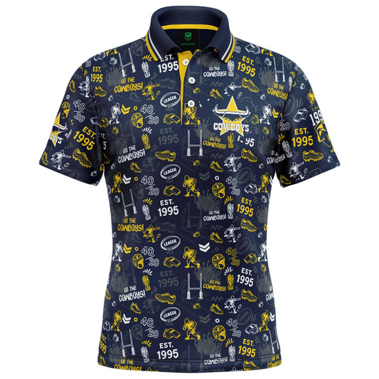 North Queensland Cowboys Scrambler Golf Polo - View 1