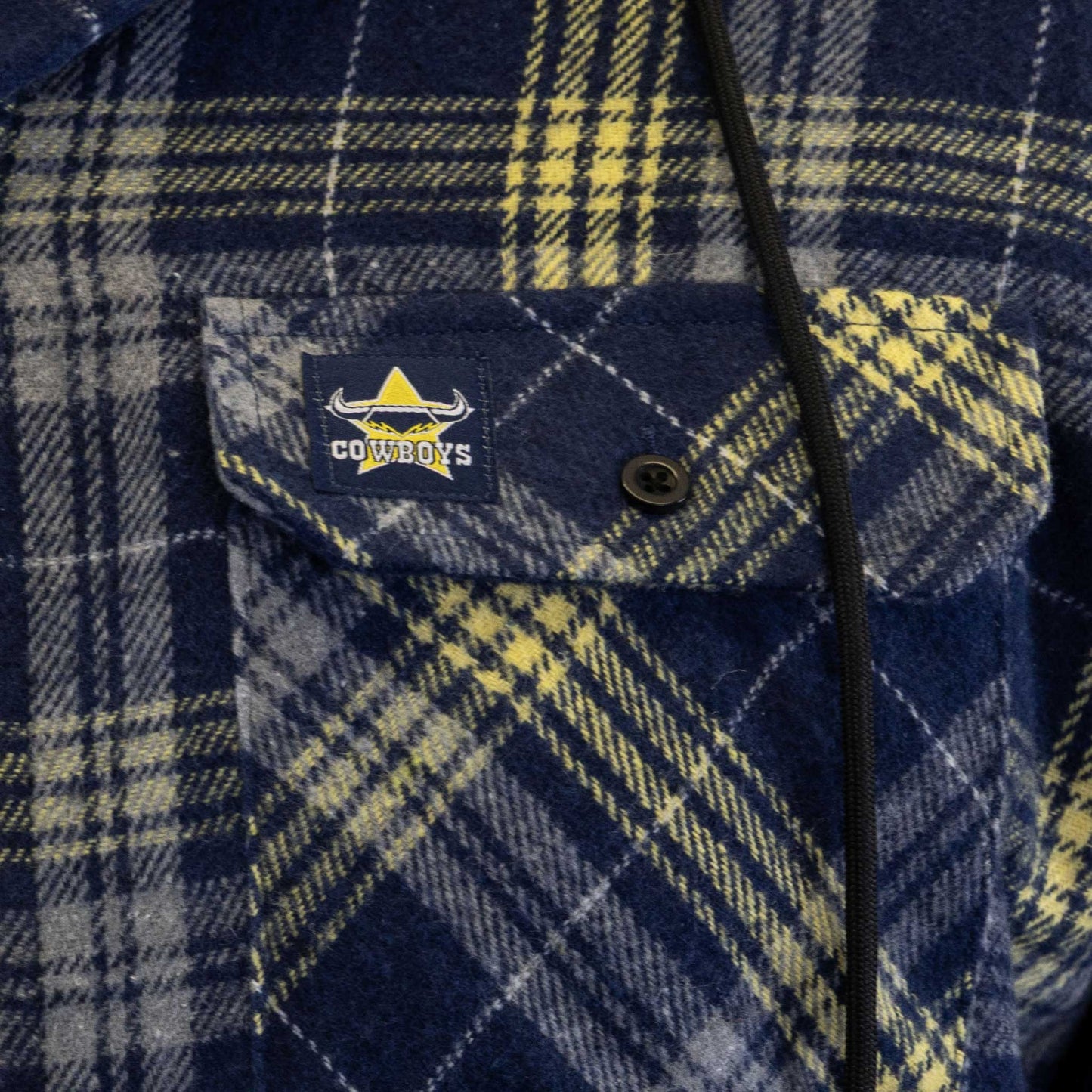 North Queensland Cowboys Hooded Flannel Shirt