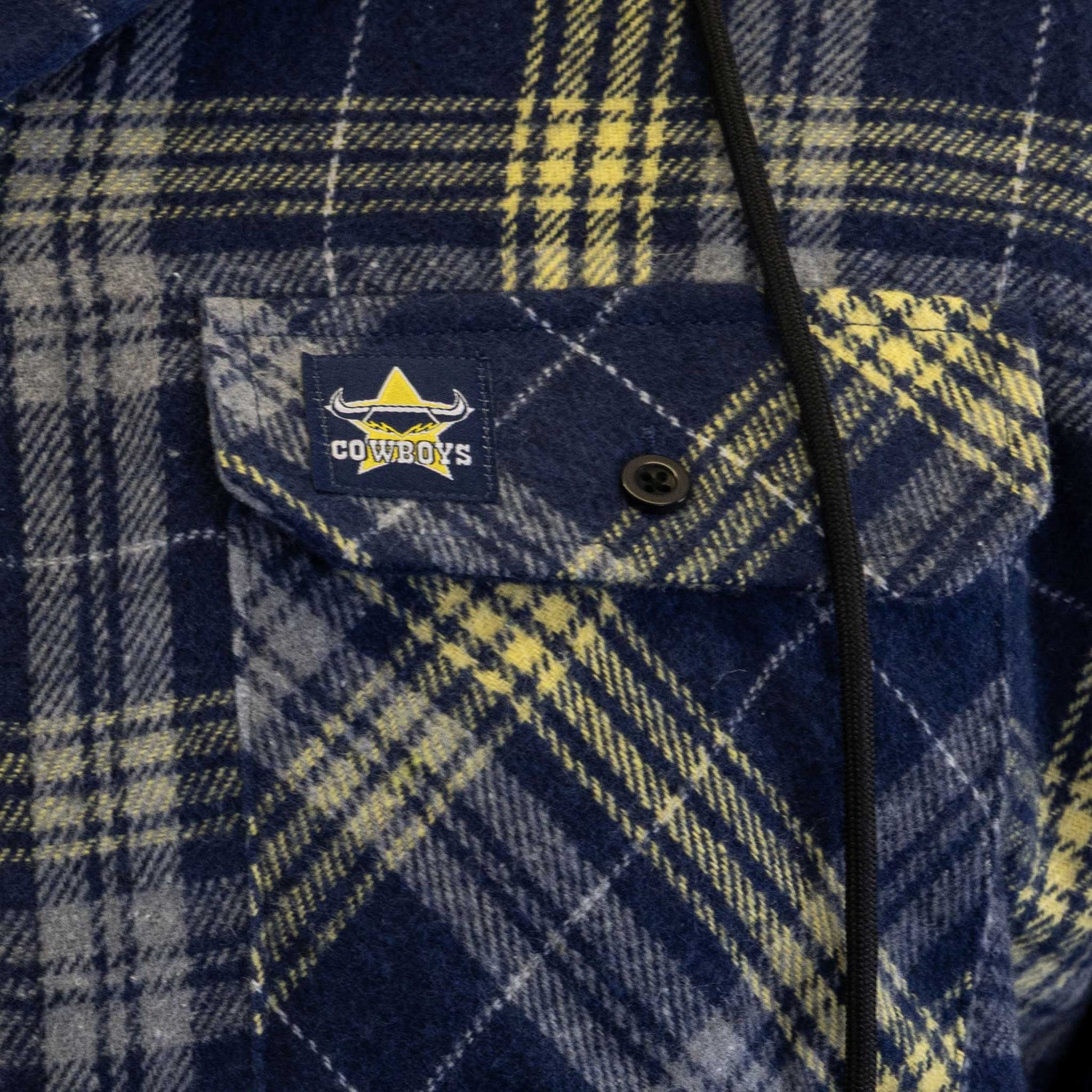 North Queensland Cowboys Hooded Flannel Shirt - View 2