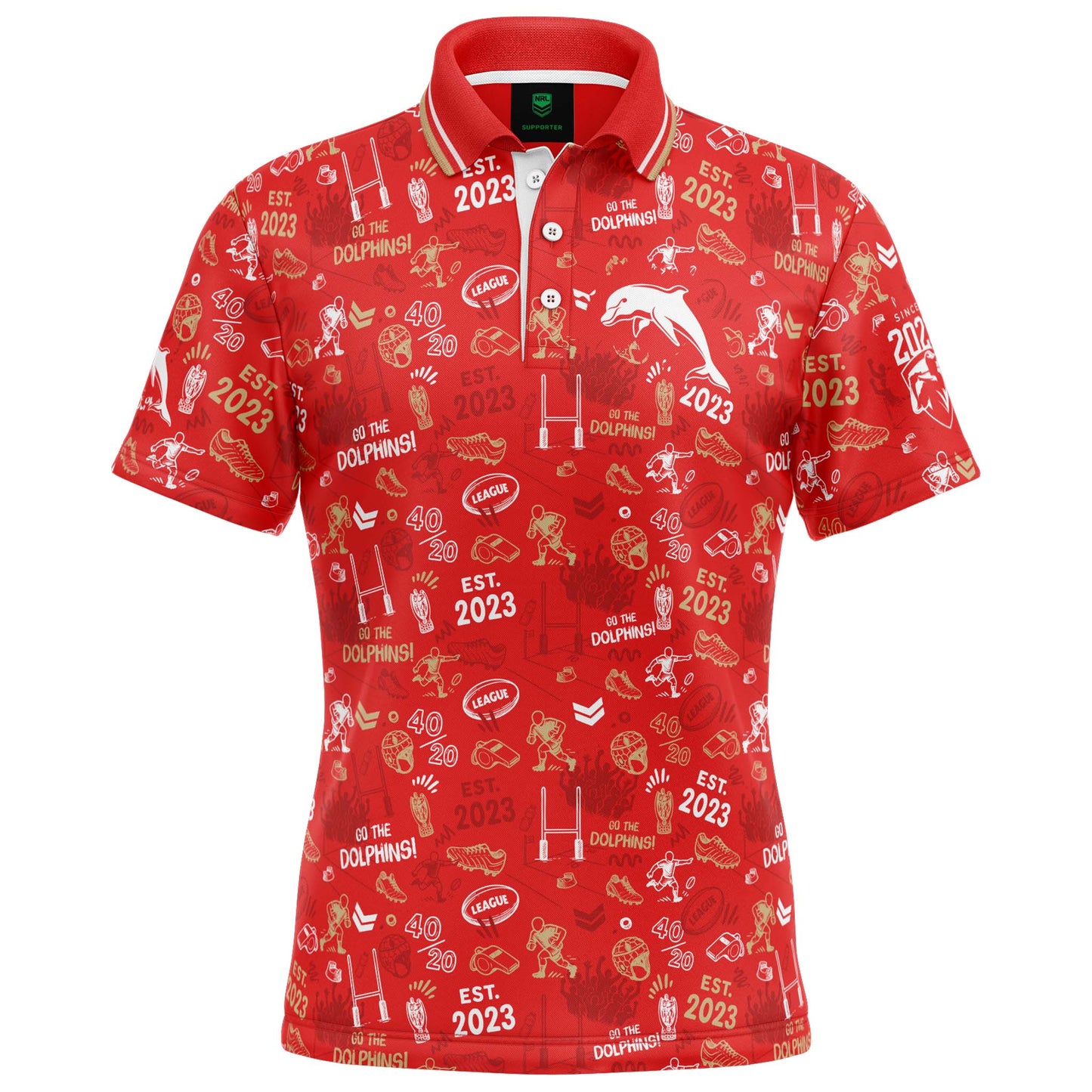Dolphins Scrambler Golf Polo