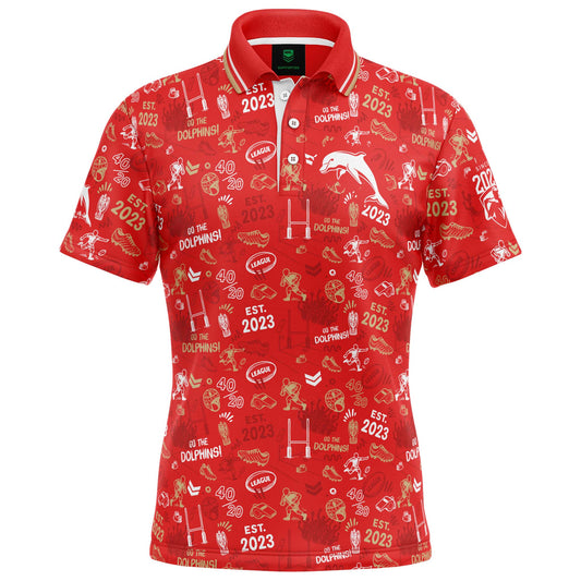 Dolphins Scrambler Golf Polo - View 1