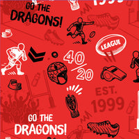 St George Illawarra Dragons Scrambler Golf Polo