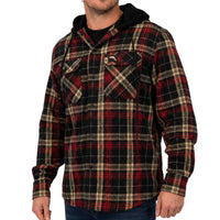 Dolphins Hooded Flannel Shirt