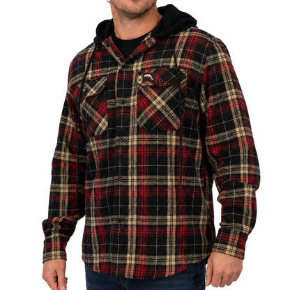Dolphins Hooded Flannel Shirt - View 1