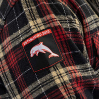 Dolphins Hooded Flannel Shirt