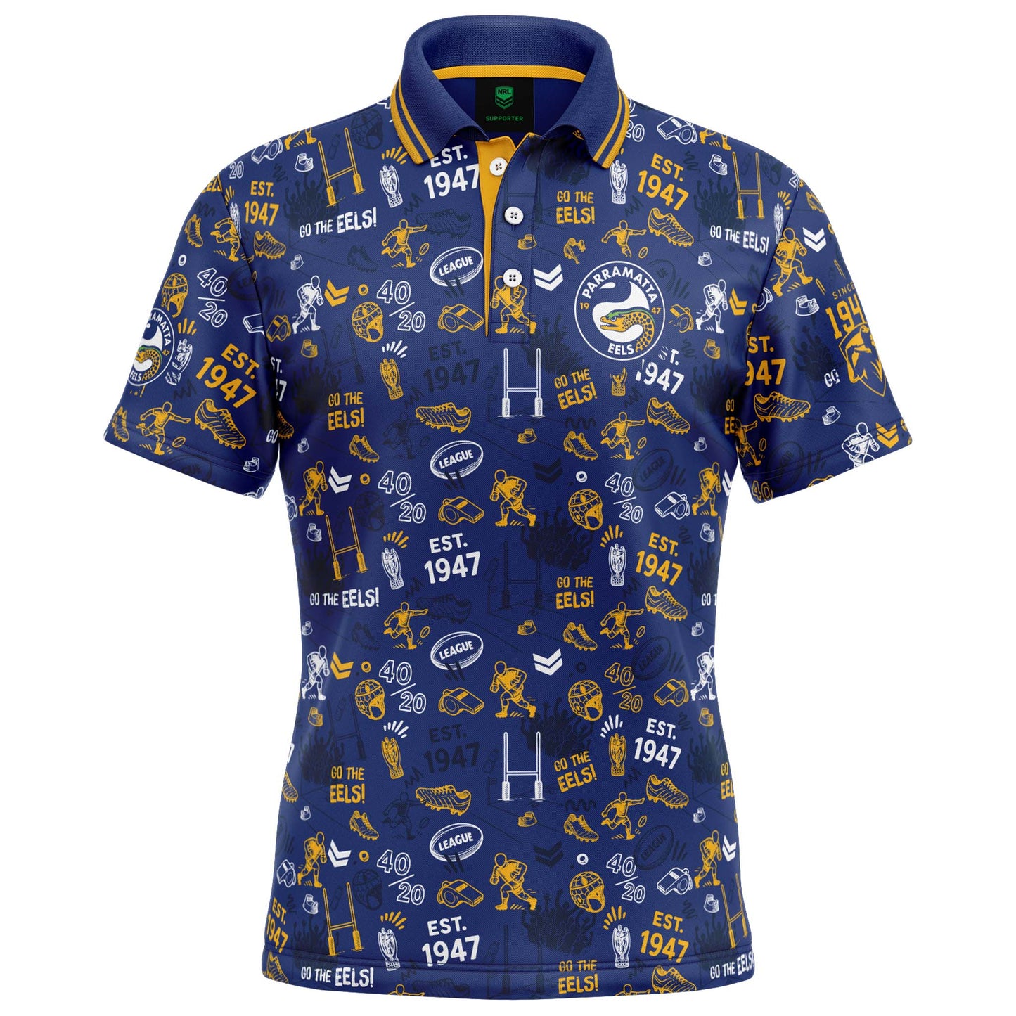 Parramatta Eels Scrambler Golf Polo