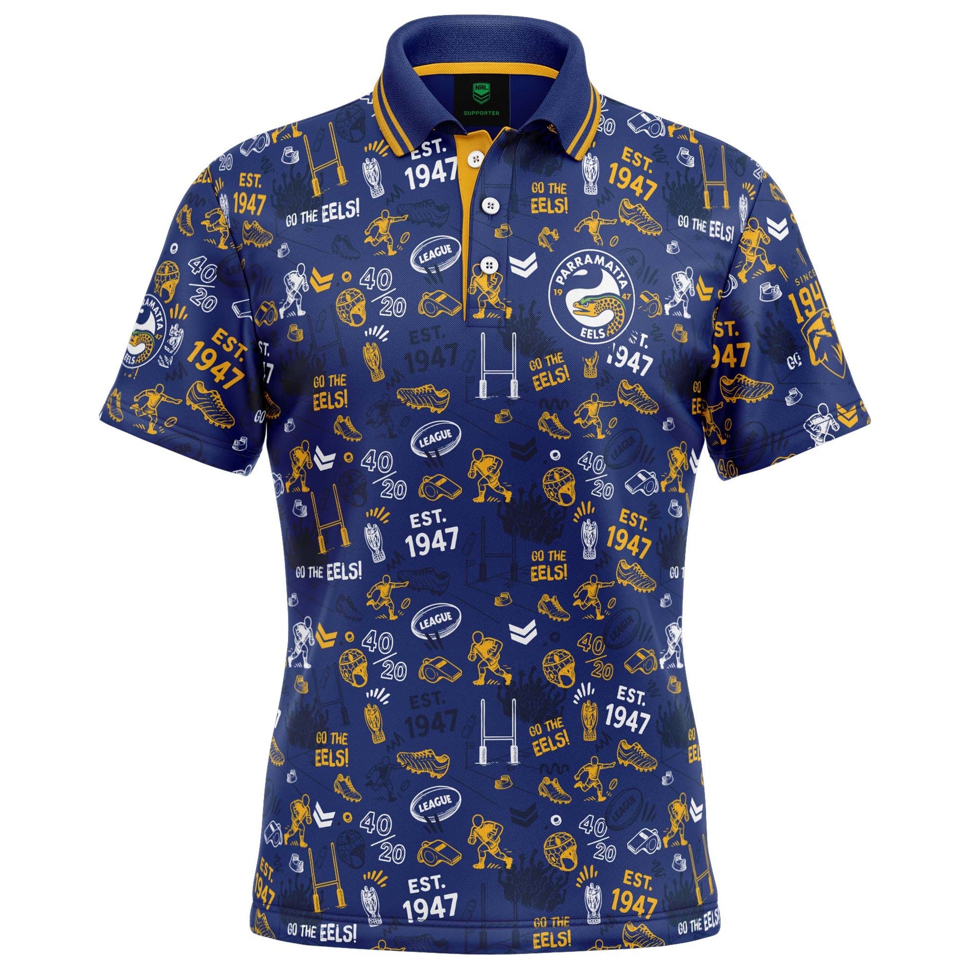 Parramatta Eels Scrambler Golf Polo - View 1