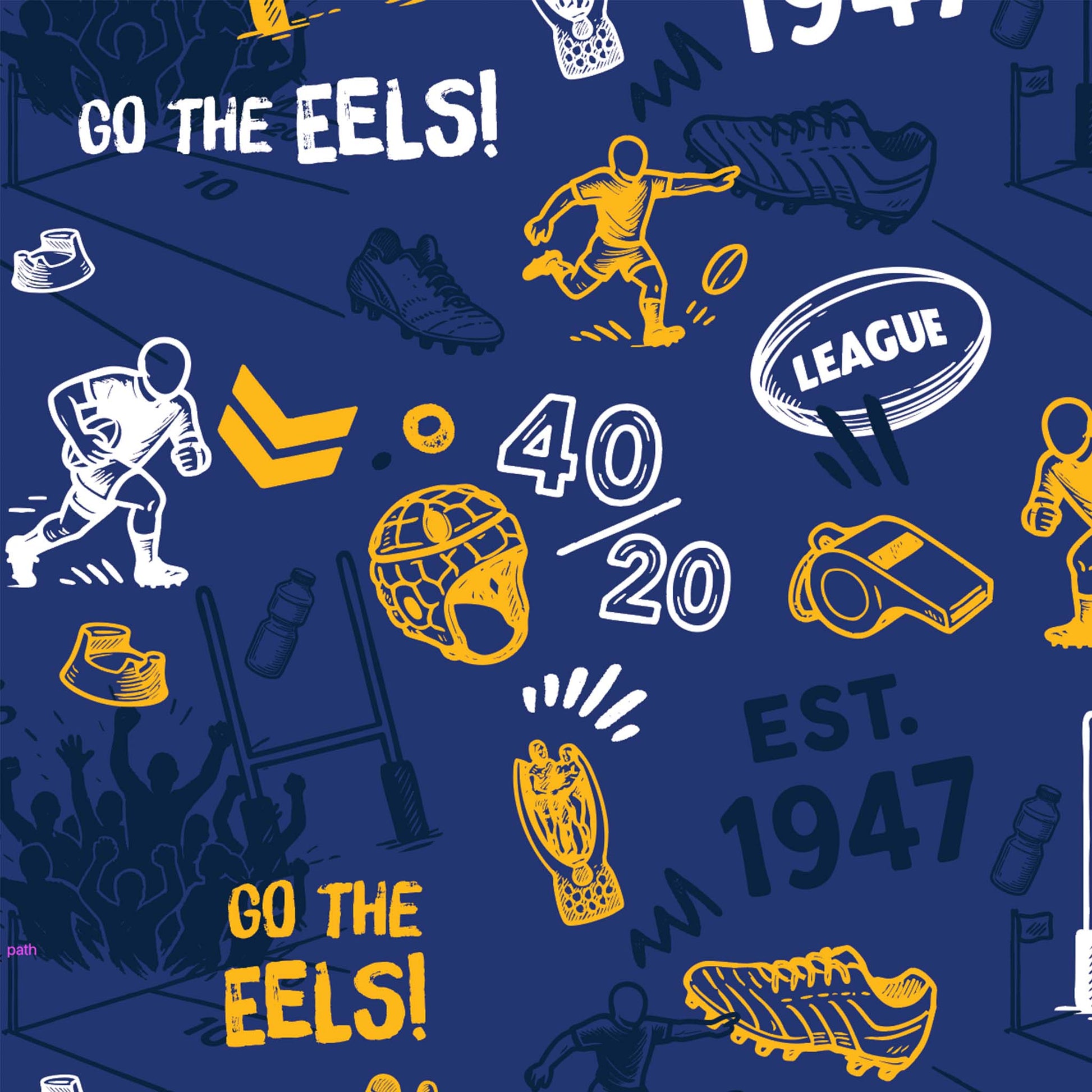 Parramatta Eels Scrambler Golf Polo - View 2