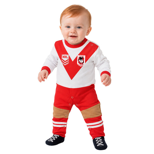 St George Illawarra Dragons Infant Footysuit - View 1