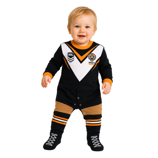 Wests Tigers Infant Footysuit - View 1