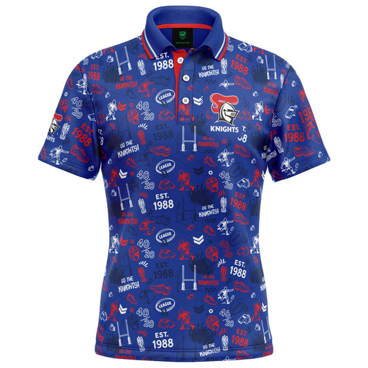 Newcastle Knights Scrambler Golf Polo - View 1