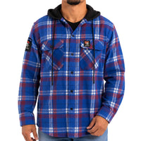 Newcastle Knights Hooded Flannel Shirt