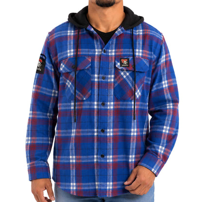 Newcastle Knights Hooded Flannel Shirt - View 1
