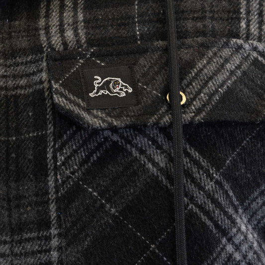 Penrith Panthers Hooded Flannel Shirt - View 2