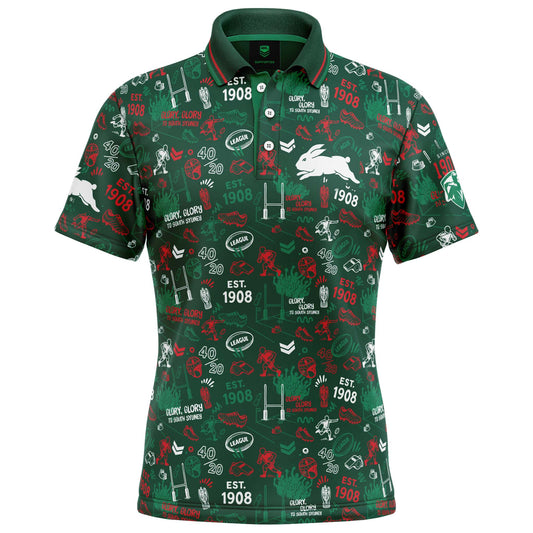 South Sydney Rabbitohs Scrambler Golf Polo - View 1